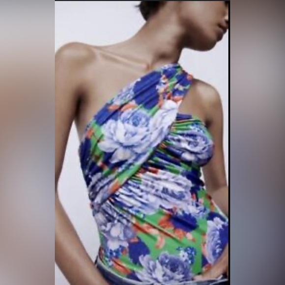ZARA ONE SHOULDER BODYSUIT - Picture 1 of 4